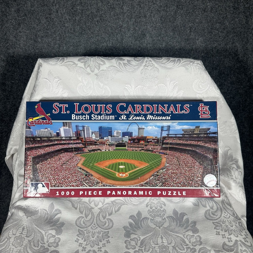 MasterPieces MLB St. Louis Cardinals Busch Stadium 1000 Piece Panoramic Puzzle